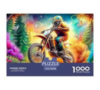 Motorcycle Jigsaws 1000 Piece Puzzle Family Decoration Impossible Wall Decor for Adults & Kids Age 12 Years Up 52x38cm/1000pcs