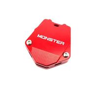 Motorcycle Key Case Cover Shell,motorcycle key cov For DUCATI Monster 695 696 795 796 Motorcycle Modified Accessories Key Cover Case Shell Cap & Embroidery Keyring Keychain(Cover Red)
