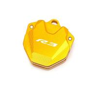 Motorcycle Key Cover Cap Key shell For Yam@&aha YZF R3 R6 Modified Key Cover Case Shell Protection Keychain Chain CNC Aluminum Motorcycle(O-4)