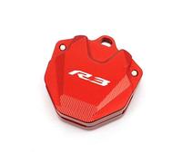 Motorcycle Key Cover Cap Key shell For Yam@&aha YZF R3 R6 Modified Key Cover Case Shell Protection Keychain Chain CNC Aluminum Motorcycle(O-3)