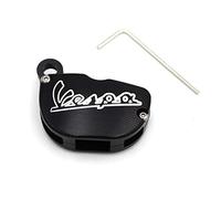 2Bird Motorcycle Key Cover CNC Protective Case Shell For Vespa Piaggio GTS SPRINT PRIMAVERA 150 300 125 Accessories (Color : Black)