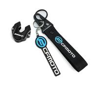 Motorcycle key shell For CFMOTO CF MOTO MY22 CLX700 CLX 700 800 MT 800MT MT800 Motorcycle Accessories CNC Keychain(Blue 1 set Black)