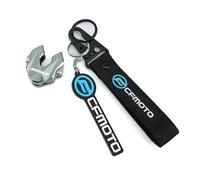 Motorcycle key shell For CFMOTO CF MOTO MY22 CLX700 CLX 700 800 MT 800MT MT800 Motorcycle Accessories CNC Keychain(Blue 1 set Titanium)
