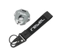 Motorcycle key shell For HON@&DA Rebel CM1100 REBEL 1100 1100T DCT 2023 2024 2025 Motorcycle Accessories CNC Key Case Cover Shell Keyring KeyChain(1 set Titanium)