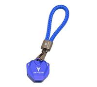 Motorcycle key shell For MT03 MT-03 MT 03 2014-2022 2021 2020 2023 New Motorcycle CNC Key Cover Case Shell Keychain Keyring Chain Holder(1Set K101 Blue)