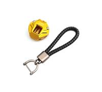 Motorcycle key shell For Suzuki GSXS 750 1000 GT F-ABS GSX-S 125 GSXS150 CNC Motorcycle Key Cover Case Shell And Chain Keyring(1 Set Gold Black)