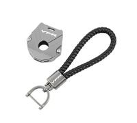 Motorcycle key shell For VFR800 VFR800X VFR1200X 2015-2022 2021 2020 CNC Accessories Motorcycle Key Cover Case Shell Keyring Chain Braided Rope(1 Set Titanium)