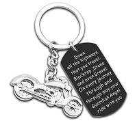 Motorcycle Keychain For Men Safe Ride Travel Biker Gift To Dad Son Husband Gift for Boyfriend New Riders Cool Stuff Best Gifts For Motorcycle Riders Birthday Christmas