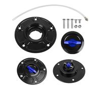Motorcycle Keyless Quick Release Motorcycle Tank Fuel Caps Gas Cover Case For Suzuki For HAYABUSA GSXR 600 750 1000 K1-K8 SV650 X SV 1000 S(Bl-ue 11)