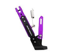 Motorcycle Kickstand 1Pcs Motorcycle Kickstand Adjustable Foot Side Support Parking For Electric Motorbike Stand(Purple)