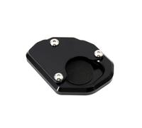 Motorcycle Kickstand Extender Foot Side Stand Extension | For Trident 660 2021 Motorcycle Kickstand Extender Foot Side Stand Extension Anti-skid Enlarged for Base(Black)