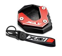 Motorcycle Kickstand Extender For HO&ND&A XADV750 2017-2024. Motorcycle CNC Accessories keychain Side Stand Kickstand Enlarger Pad(For 2pcs Red)