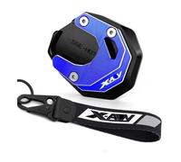 Motorcycle Kickstand Extender For HO&ND&A XADV750 2017-2024. Motorcycle CNC Accessories keychain Side Stand Kickstand Enlarger Pad(2pcs Blue)