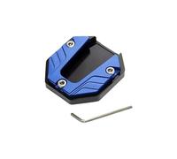 Motorcycle Kickstand Extender Motorcycle Foot Side Support Parking Brake Base Electric Motorbike Parking Foot Pad Support Plate(Blue)