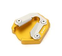 Motorcycle Kickstand Extension Pad Enlarged Side Stand Support Plate Parking Stand Extension For X-MAX300 2021-2025 Enlarge Support Plate(Gold)