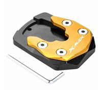 Motorcycle Kickstand Extension Pad Enlarged Side Stand Support Plate Parking Stand Extension For XMAX300 400 250 125 Enlarge Support Plate(Gold 2)