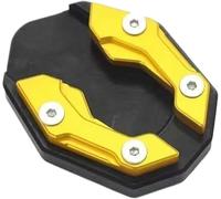 Motorcycle Kickstand Extension Pad For Harley Pan America 1250, Aluminum Anti-Slip Side Stand Enlarger Support Plate,E Yellow