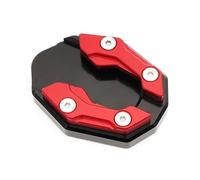 Motorcycle Kickstand Extension Pad For PCX150 PCX160 PCX125 Kickstand Extender Side Foot Stand Extension Pad Enlarge Support Plate(Red 2)