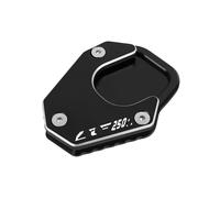 Motorcycle Kickstand Extension Plate Side Stand Support Enlarger Pad For CRF 250L 250 Rally CRF250L CRF250 RALLY(Black-with logo)
