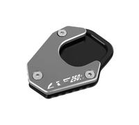 Motorcycle Kickstand Extension Plate Side Stand Support Enlarger Pad For CRF 250L 250 Rally CRF250L CRF250 RALLY(Titanium-with logo)