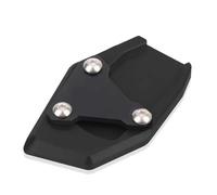 Motorcycle Kickstand Foot Side Extension Pad Support Plate Enlarge Stand For RS660 2020 2021 2022 2023 POMPOMPUR(Black)