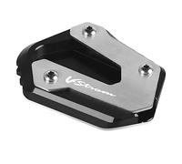 Motorcycle Kickstand Foot Side Stand Enlarge Extension Plate Pad For SUZUKI V-Strom DL 650 VStrom DL650 V Strom 2004 2005-2010(VStrom logo)