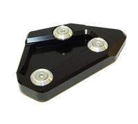 Motorcycle Kickstand Foot Side Stand Extension Pad Support Plate For Suzuki GSXR1000 K9 2009 2010 2011-2016 Reduces the risk of tilting(Black)