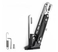 Motorcycle Kickstand Foot Side Stand for Benelli BX 570 2008-2010, Foot Kickstand for Motorcycle Support and Parking, Adjustable Motorbike Side Stand Support,C Silver