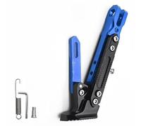 Motorcycle Kickstand Foot Side Stand for Benelli BX 570 2008-2010, Foot Kickstand for Motorcycle Support and Parking, Adjustable Motorbike Side Stand Support,A Blue