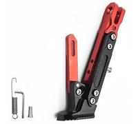Motorcycle Kickstand Foot Side Stand for Ducati DesertX 2022-2024, Foot Kickstand for Motorcycle Support and Parking, Adjustable Motorbike Side Stand Support,D Red