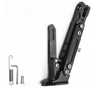 Motorcycle Kickstand Foot Side Stand for Kawasaki Vulcan 1700 Voyager 2009+, Foot Kickstand for Motorcycle Support and Parking, Adjustable Motorbike Side Stand Support,B Black