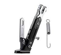 Motorcycle Kickstand for FX Super Glide/FXE Super Glide/FXS Low Rider, Adjustable Foot Side Support Parking Kickstand Parking Foot Support Modification Accessories,E White