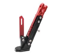 Motorcycle Kickstand for Kawasaki Z 125 2019-pr, with Anti-Slip Widened Base, Adjustable Nonslip Side Parking Foot Support Side Stand Replacement,Red