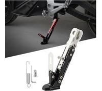 Motorcycle Kickstand for Yamaha YZR-M1 2002 2003 2004-2014, Kickstand Aluminium Side Stand Replacement Widened Base Foot Support Parking Modified Nonslip,A Silver