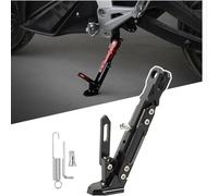Motorcycle Kickstand for Yamaha YZR-M1 2002 2003 2004-2014, Kickstand Aluminium Side Stand Replacement Widened Base Foot Support Parking Modified Nonslip,A Black