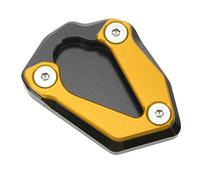 Motorcycle Kickstand, Motorcycle Kickstand Pad Shoe Foot Side Stand Stable Holder Secure Support Foot Side Stand Extension for S1000RR (Gold)