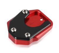 Motorcycle Kickstand Pad Compatible With CBR650R For CB300R For CB500R Motorcycle Kickstand Foot Side Stand Extension Pad Support Plate(Red)