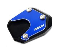 Motorcycle Kickstand Pad Enlarge Side Stand Extension Tire Valve Caps Accessories For CB500X CB 500 X 500X 2013-2022 Motorcycle Replacement Parts(Blu,1)