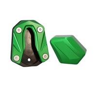 Motorcycle Kickstand Pad Extender Side Stand Foot Bike Kickstand Bracket Mat Enlarger For 368 G Motorbike Outdoor Parking(Green-180 Degree)