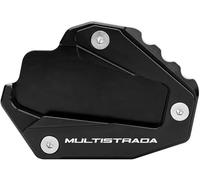 Motorcycle Kickstand Pad For Ducati Multistrada 1200 Enduro S 1260 Pikes Peak D/Air Grand Tour 950 950S V4 Rally Sport Enlarge Support Plate(Black)