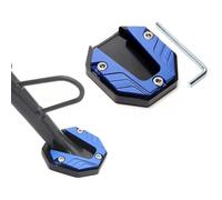 Motorcycle Kickstand Pad for Kawasaki Zephyr, Aluminum Alloy Foot Extension Support Pad Enlarged Base Side Stand Puck with Hexagon Wrench,A/Blue