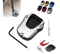 Motorcycle Kickstand Pad,Motorcycle Kickstand Shoe,Motorcycle Kickstand Plate,Motorcycle Kickstand Foot Side Stand Extension Pad Support Plate,Kickstand Foot Plate Extender Accessories (D)