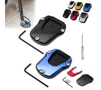 Motorcycle Kickstand Pad,Motorcycle Kickstand Shoe,Motorcycle Kickstand Plate,Motorcycle Kickstand Foot Side Stand Extension Pad Support Plate,Kickstand Foot Plate Extender Accessories (2pcsA)