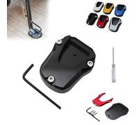 Motorcycle Kickstand Pad,Motorcycle Kickstand Shoe,Motorcycle Kickstand Plate,Motorcycle Kickstand Foot Side Stand Extension Pad Support Plate,Kickstand Foot Plate Extender Accessories (A)