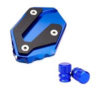 Motorcycle Kickstand Pad Motorcycle Kickstand Side Stand Enlarger Pad For MT07 XSR700 XSR900 MT 07 MT-07 FZ07 For Tracer 9GT 2015-2023(1 Set Blue)