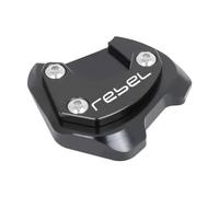 Motorcycle Kickstand Pads For Honda Rebel CMX300 CMX500 CMX 300 500 All Years Motorcycle Kickstand Extension Foot Side Stand Enlarger Support Plate Pad(2)