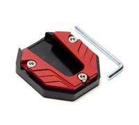 Motorcycle Kickstand Plate Pad Aluminum Alloy Motorcycle Bike Kickstand Extender Foot Side Stand Extension Pad Support Plate Motorbike Accessories