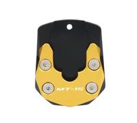 Motorcycle Kickstand Plate Pad Motorcycle CNC Kickstand Foot Side Stand Extension Pad Support Plate Enlarge For MT-15 ABS MT15 MT 15 2015-2021