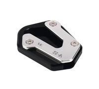 Motorcycle Kickstand Side Support Motorcycle CNC Kickstand Foot Side Stand Extension Pad Plate Bracket For SUZUKI For V-strom650 / 650XT DL650 2004-2022(Black)