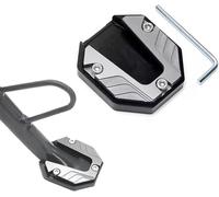 Motorcycle Kickstand Support Pad for Ducati 1198 R Corse Special Edition 2010, Aluminium Side Stand Extension Plate Anti Slip Base, Parking Foot Plate Support,Grey